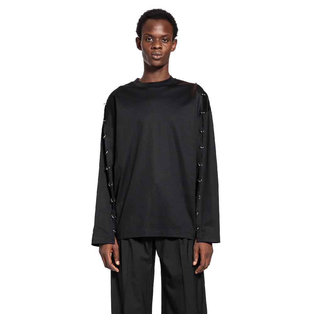 Antonioli MUGLER MAN BLACK T-SHIRTS & TANK TOPS