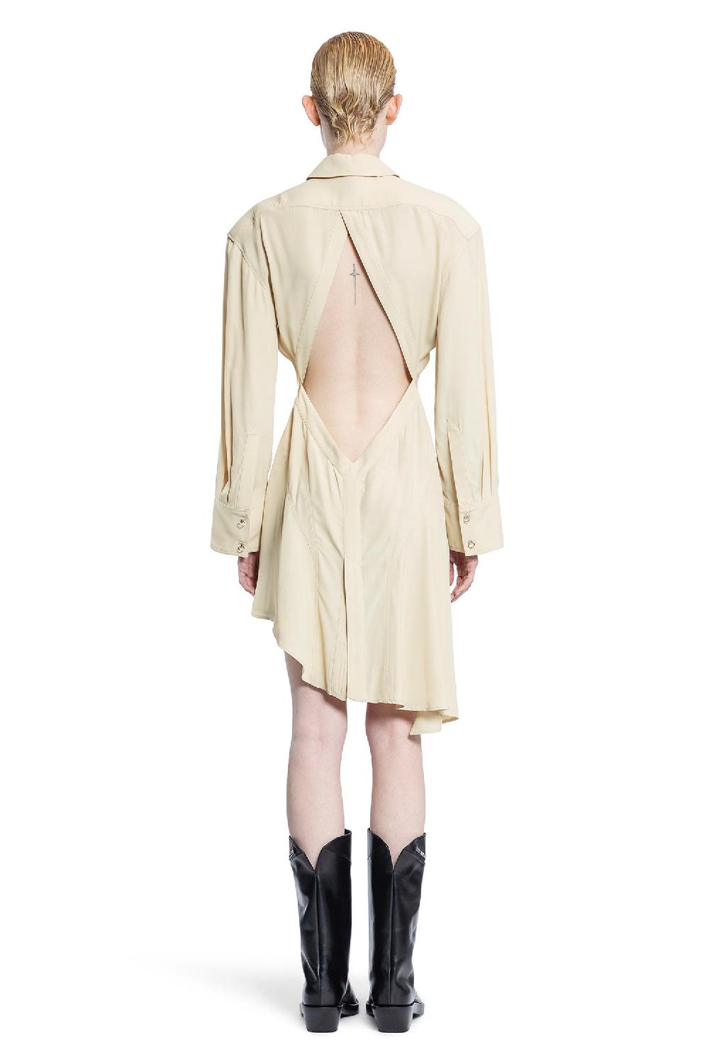 Antonioli MUGLER WOMAN BEIGE DRESSES