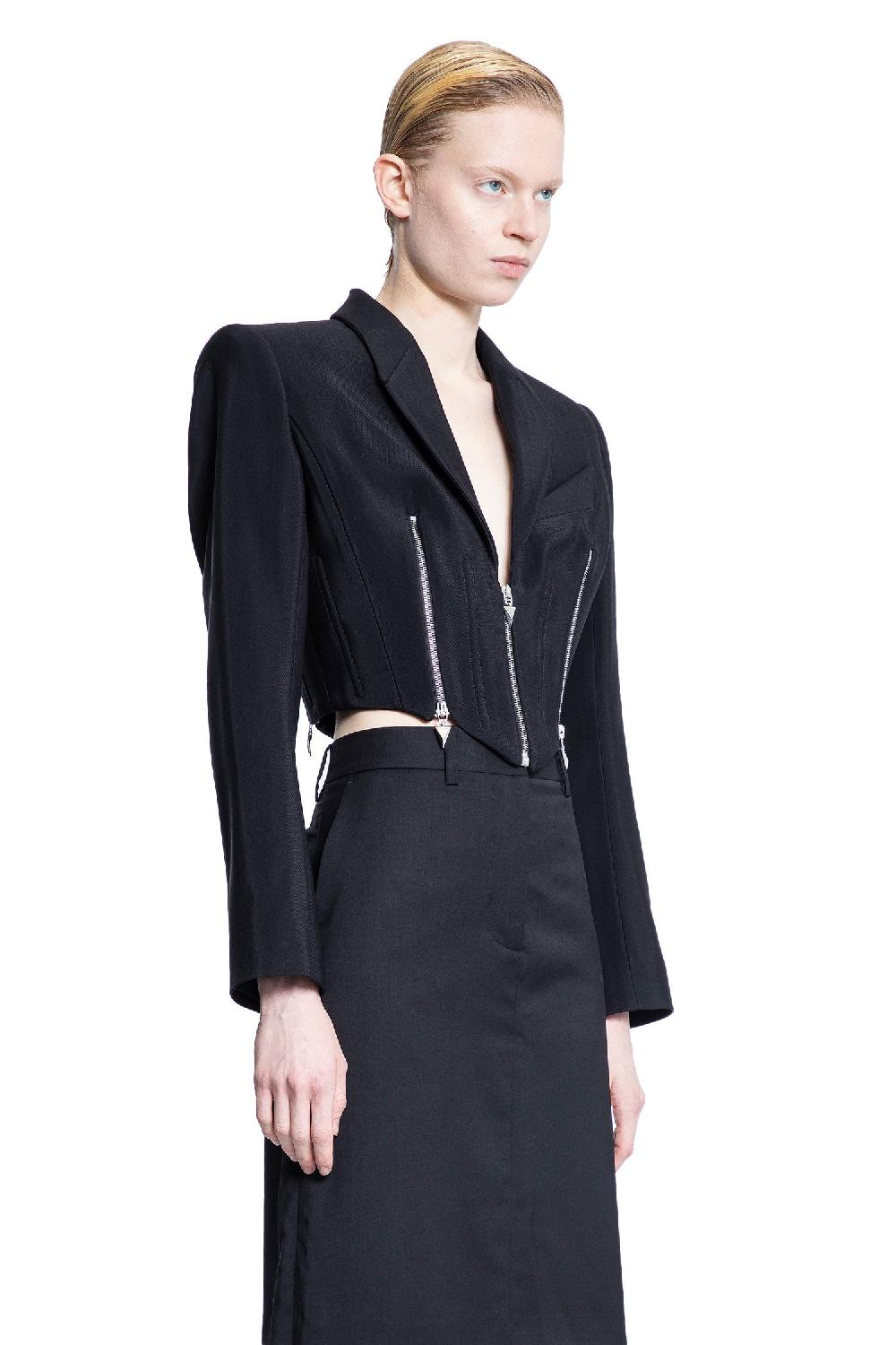 Antonioli MUGLER WOMAN BLACK BLAZERS
