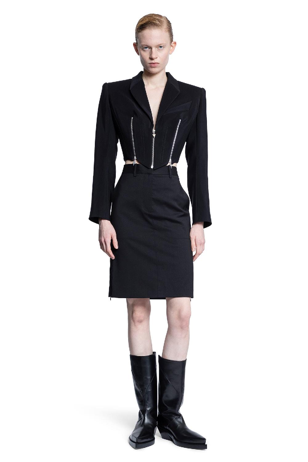 Antonioli MUGLER WOMAN BLACK BLAZERS