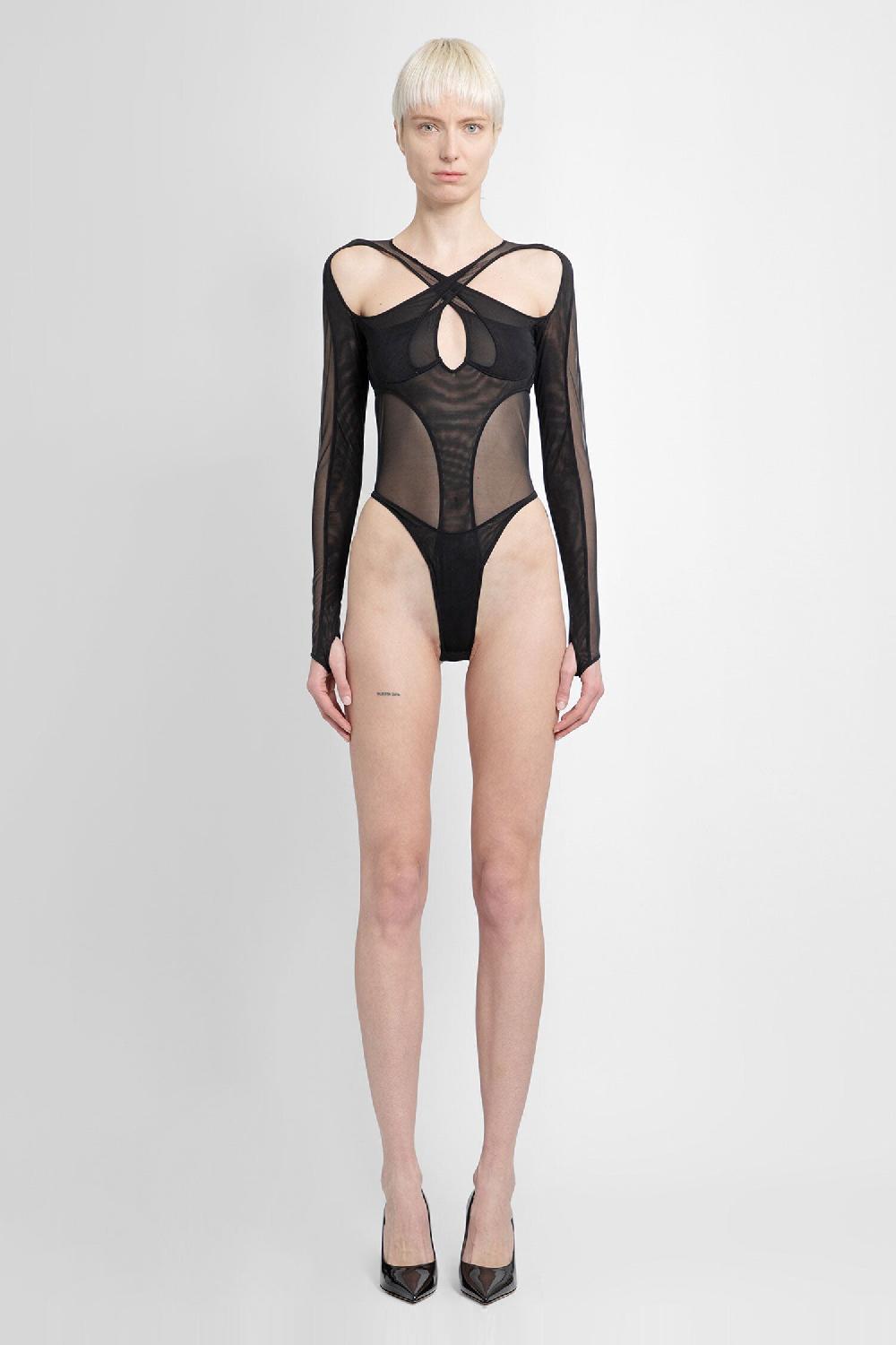 Antonioli MUGLER WOMAN BLACK BODYSUITS