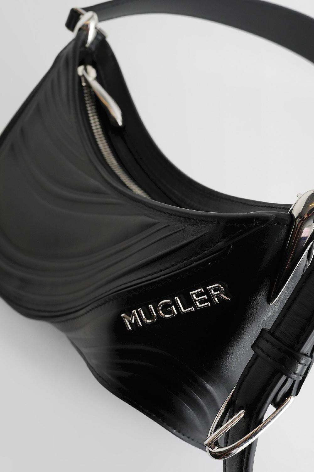 Antonioli MUGLER WOMAN BLACK CROSSBODY BAGS
