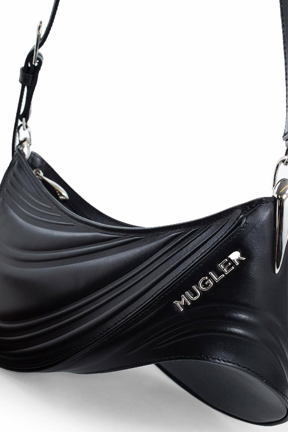 Antonioli MUGLER WOMAN BLACK CROSSBODY BAGS