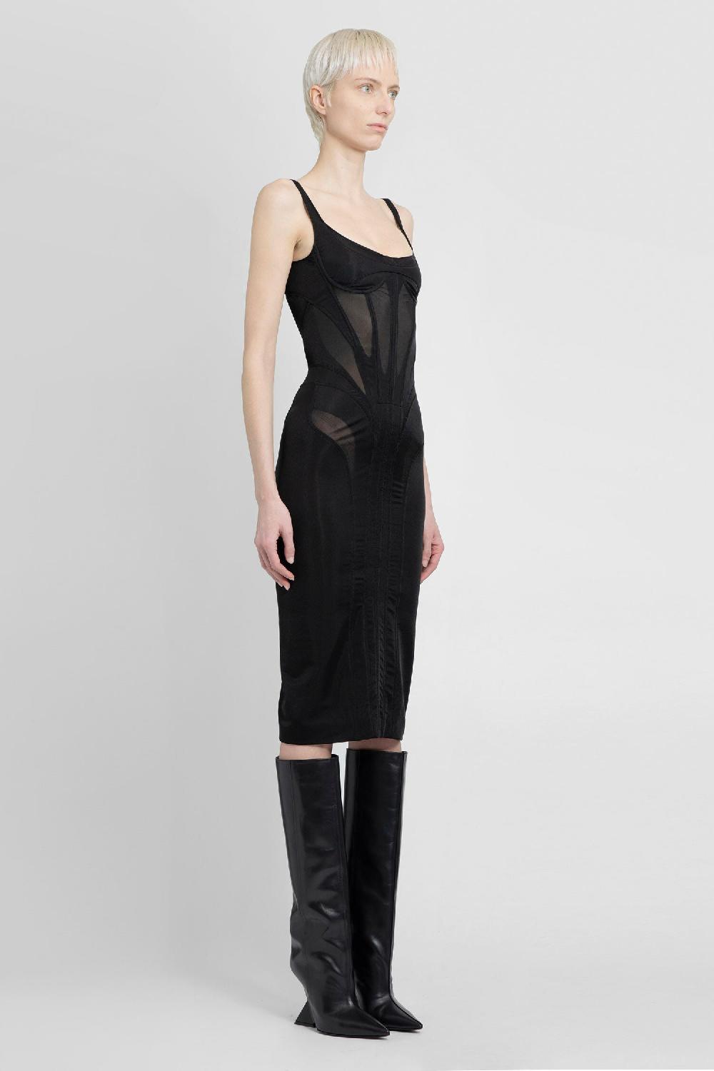 Antonioli MUGLER WOMAN BLACK DRESSES
