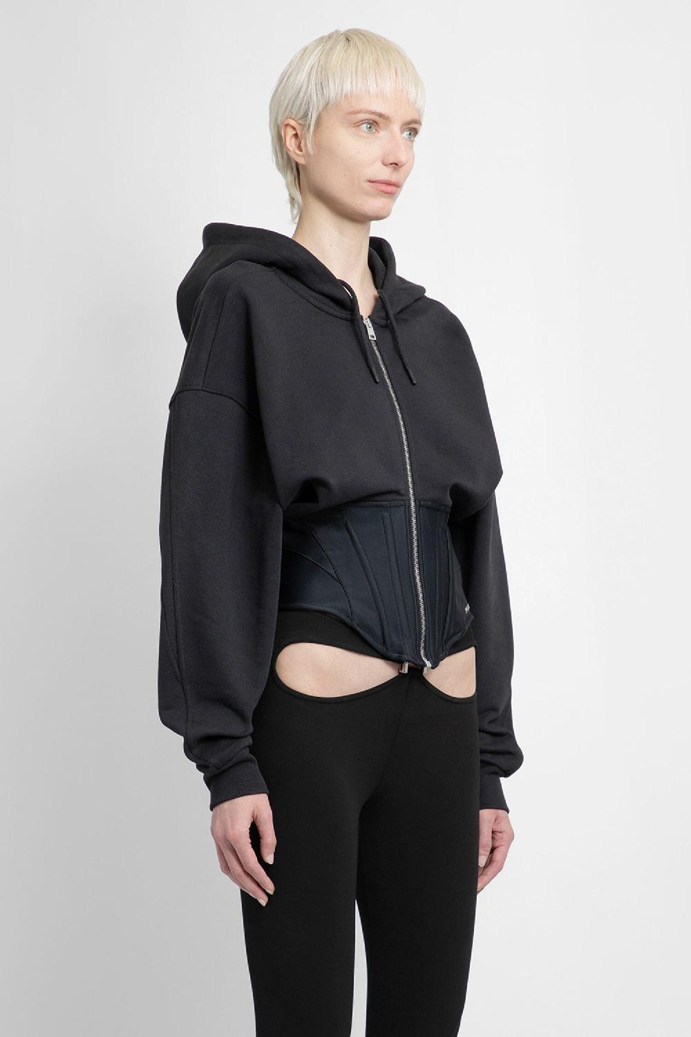Antonioli MUGLER WOMAN BLACK SWEATSHIRTS