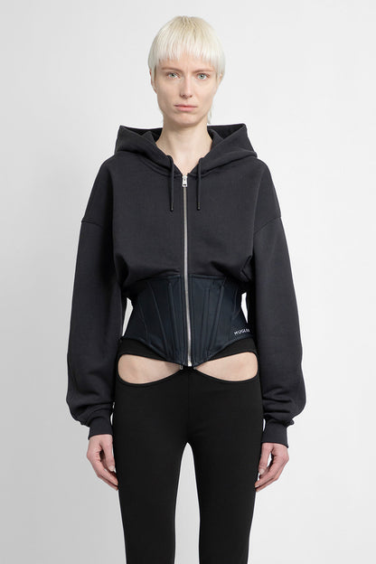 Antonioli MUGLER WOMAN BLACK SWEATSHIRTS