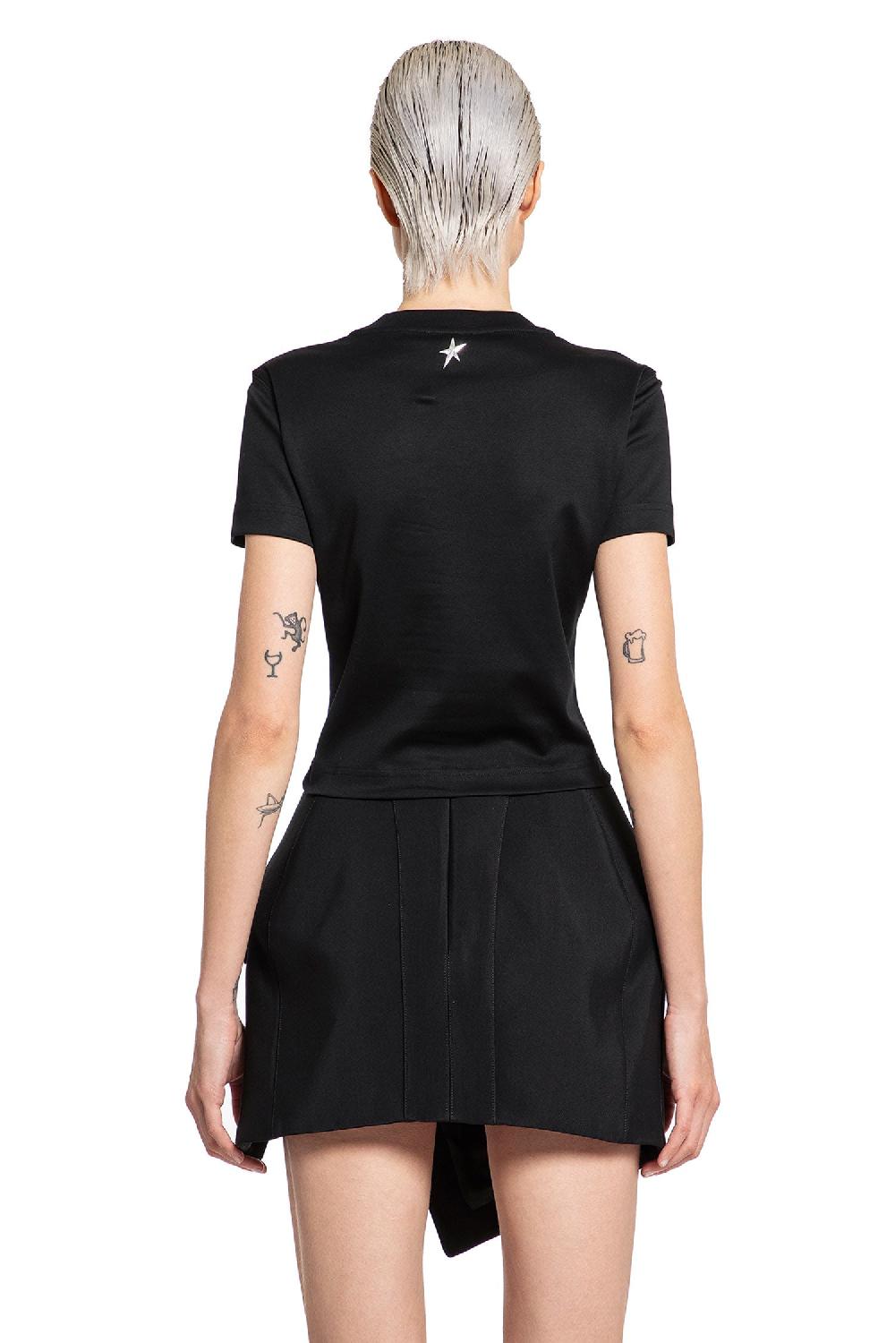 Antonioli MUGLER WOMAN BLACK T-SHIRTS & TANK TOPS