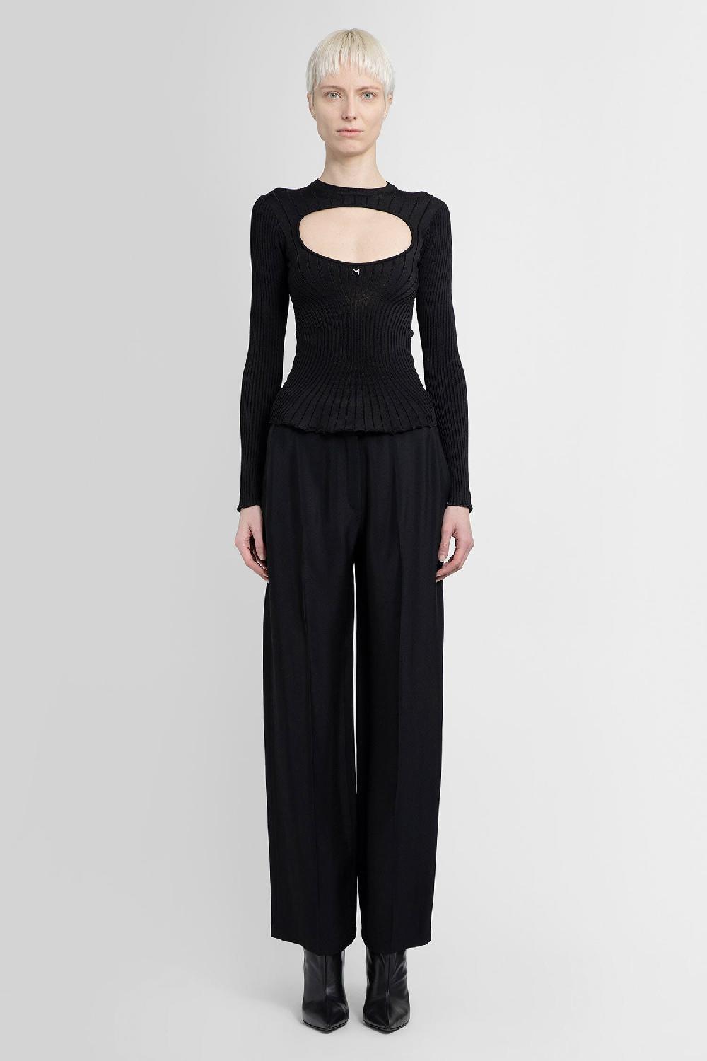 Antonioli MUGLER WOMAN BLACK TROUSERS