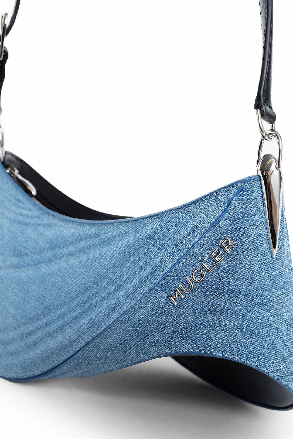 Antonioli MUGLER WOMAN BLUE CROSSBODY BAGS