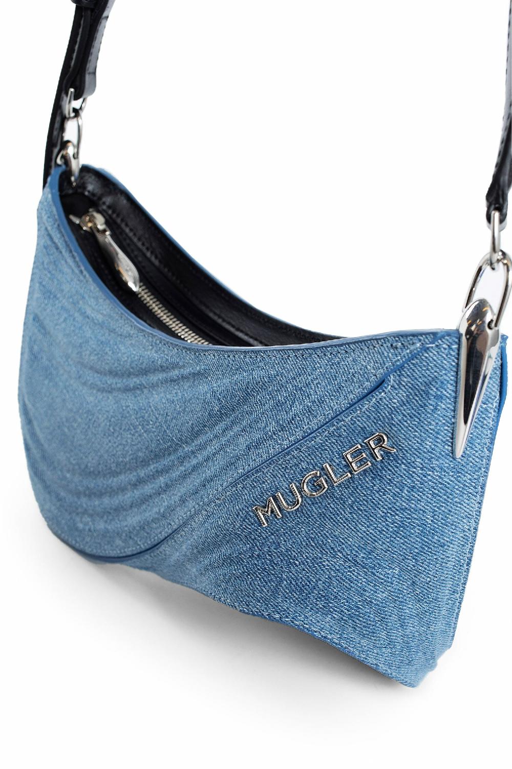 Antonioli MUGLER WOMAN BLUE CROSSBODY BAGS
