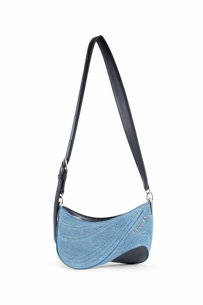 Antonioli MUGLER WOMAN BLUE CROSSBODY BAGS