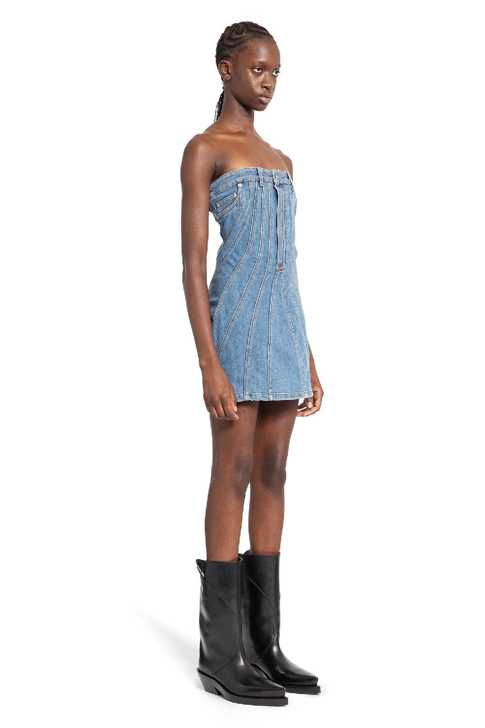 Antonioli MUGLER WOMAN BLUE DRESSES