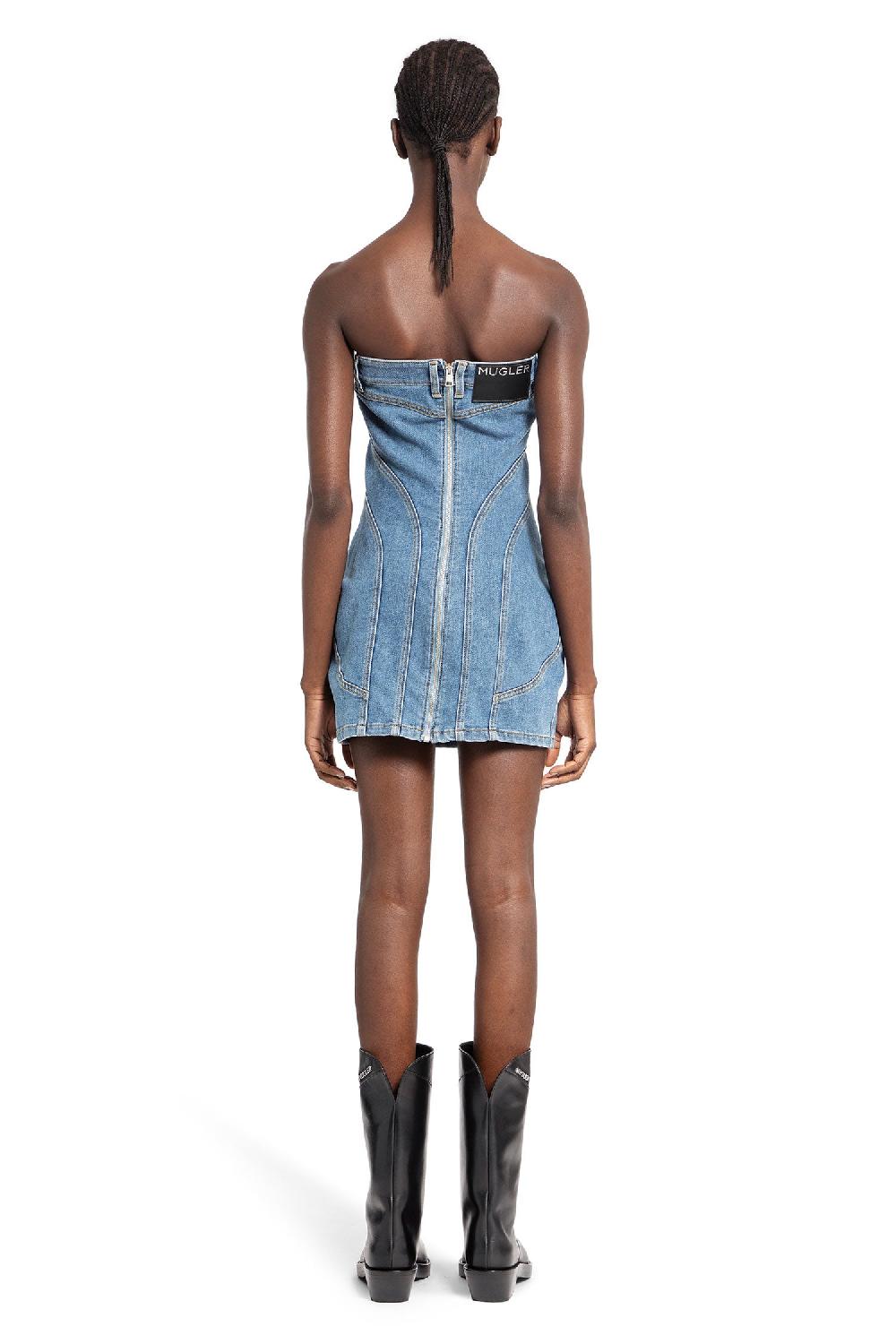 Antonioli MUGLER WOMAN BLUE DRESSES