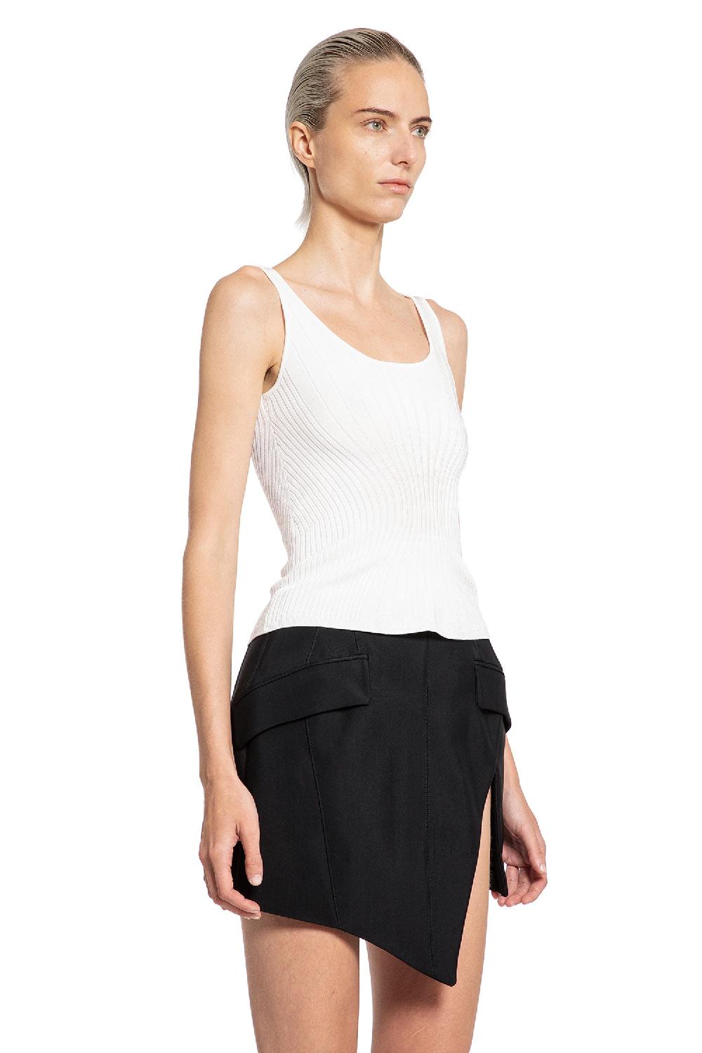 Antonioli MUGLER WOMAN WHITE T-SHIRTS & TANK TOPS
