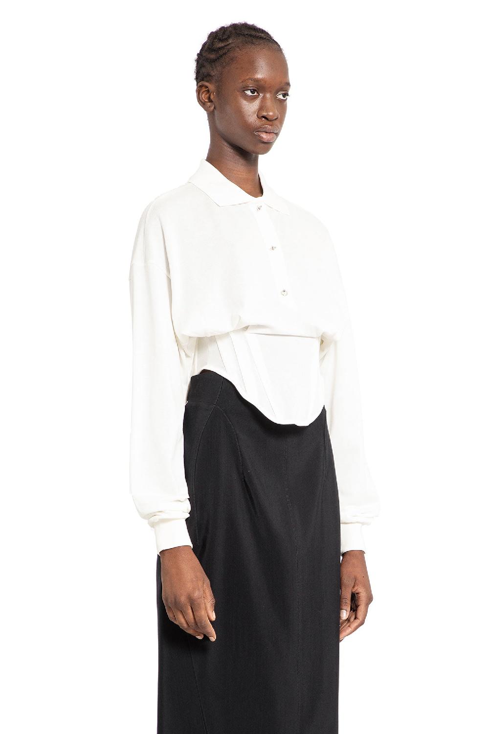 Antonioli MUGLER WOMAN WHITE T-SHIRTS & TANK TOPS
