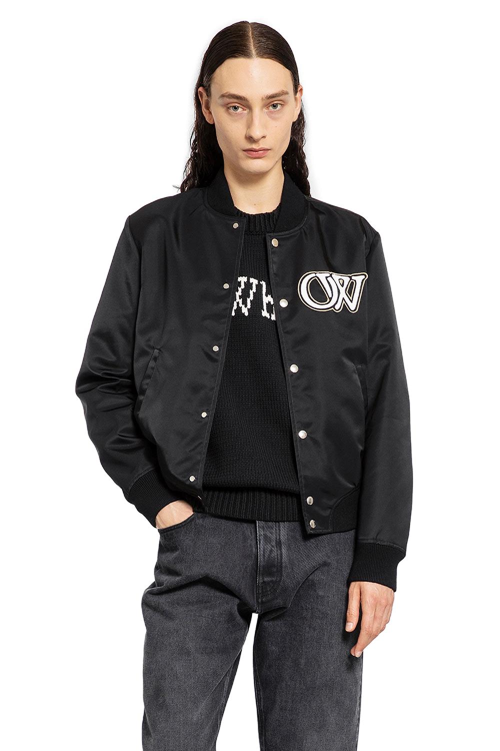 Antonioli OFF-WHITE MAN BLACK JACKETS