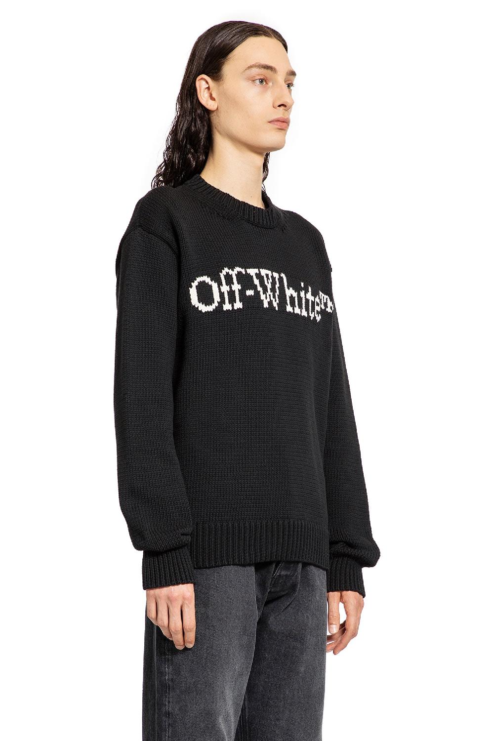 Antonioli OFF-WHITE MAN BLACK KNITWEAR