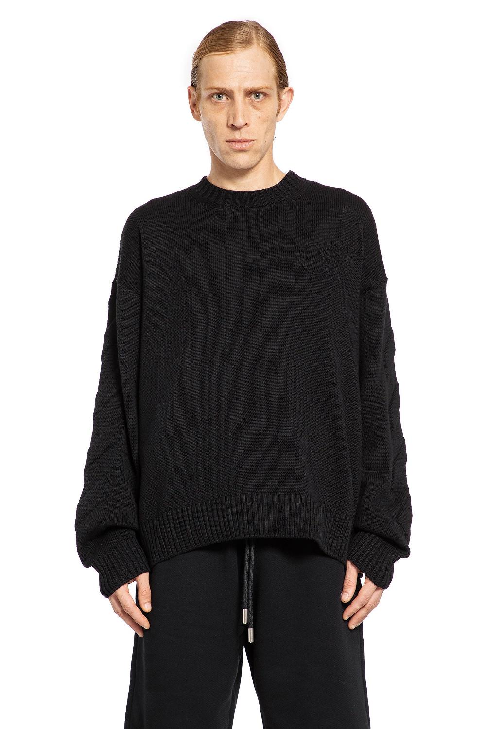 Antonioli OFF-WHITE MAN BLACK KNITWEAR
