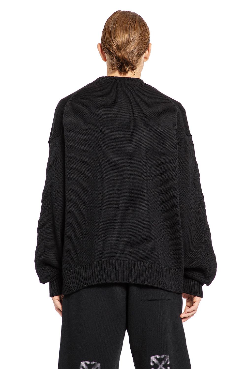 Antonioli OFF-WHITE MAN BLACK KNITWEAR