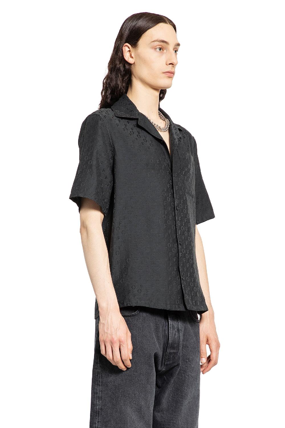 Antonioli OFF-WHITE MAN BLACK SHIRTS