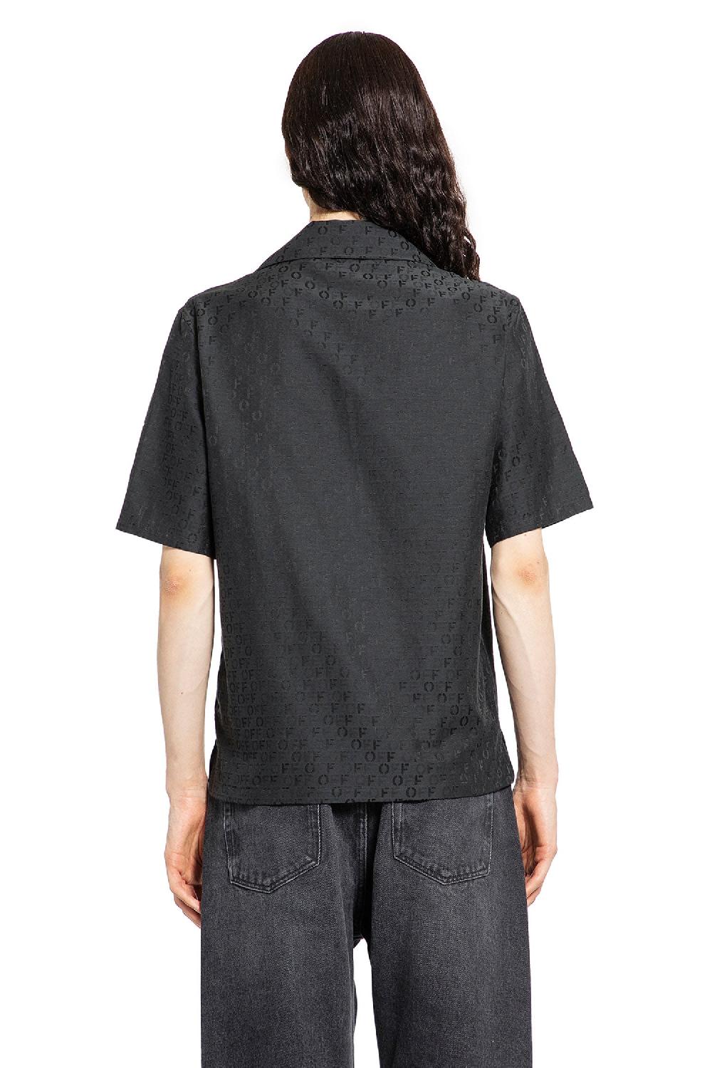 Antonioli OFF-WHITE MAN BLACK SHIRTS