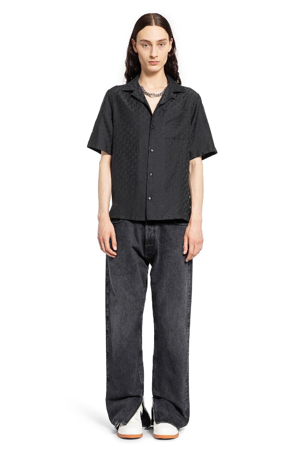 Antonioli OFF-WHITE MAN BLACK SHIRTS