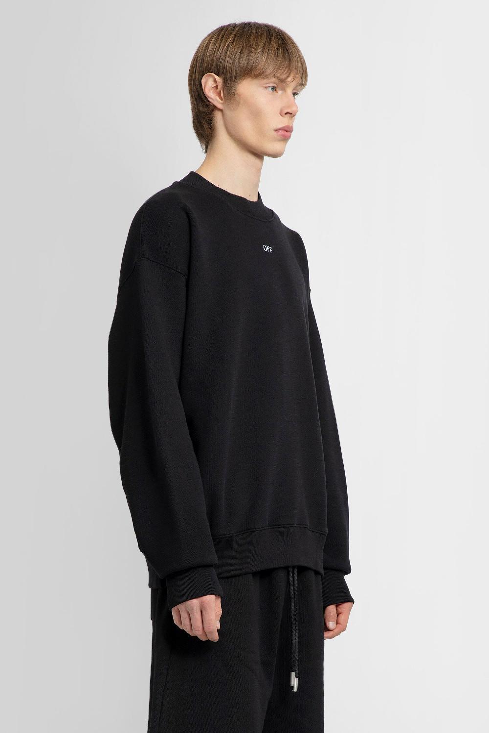 Antonioli OFF-WHITE MAN BLACK SWEATSHIRTS