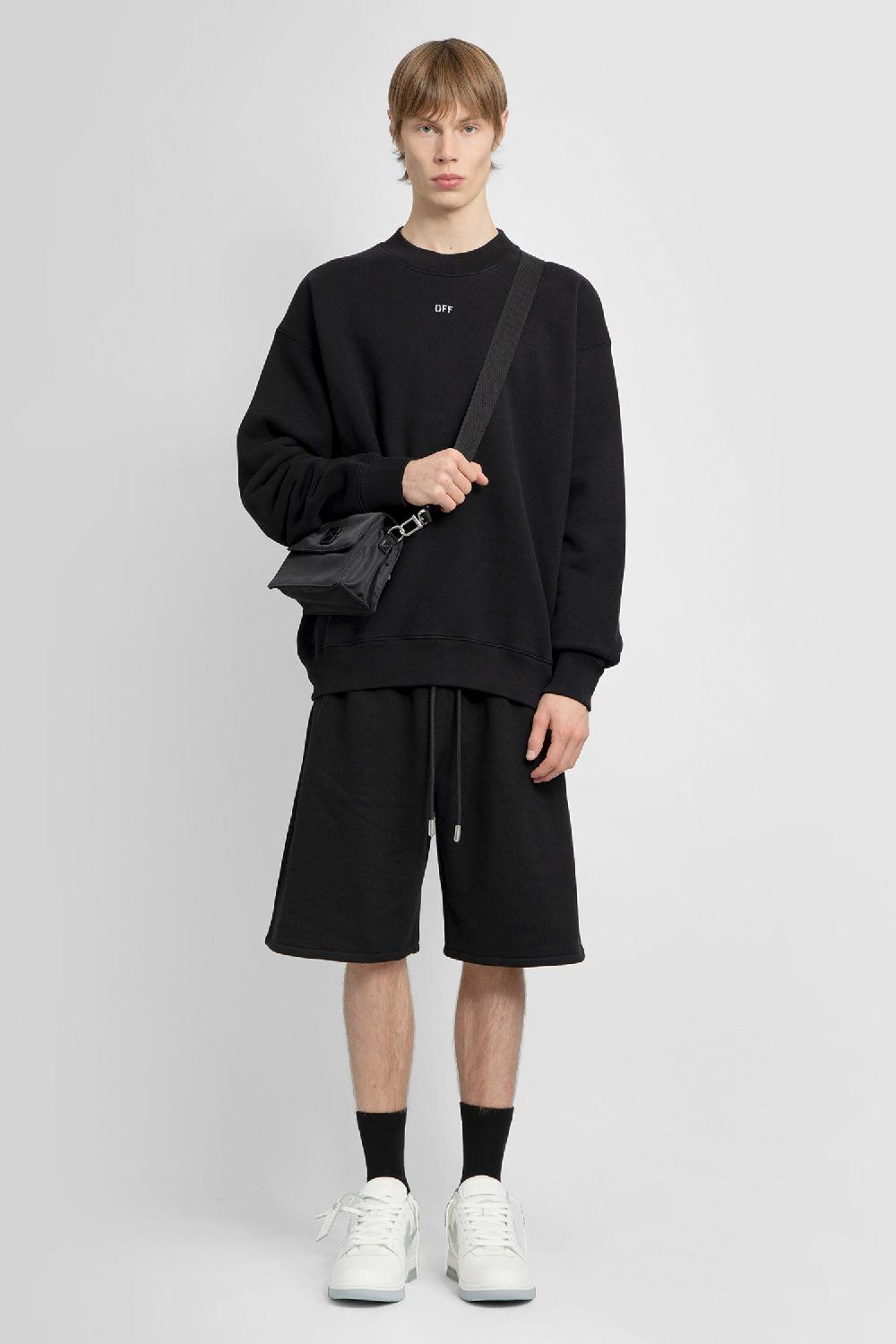 Antonioli OFF-WHITE MAN BLACK SWEATSHIRTS