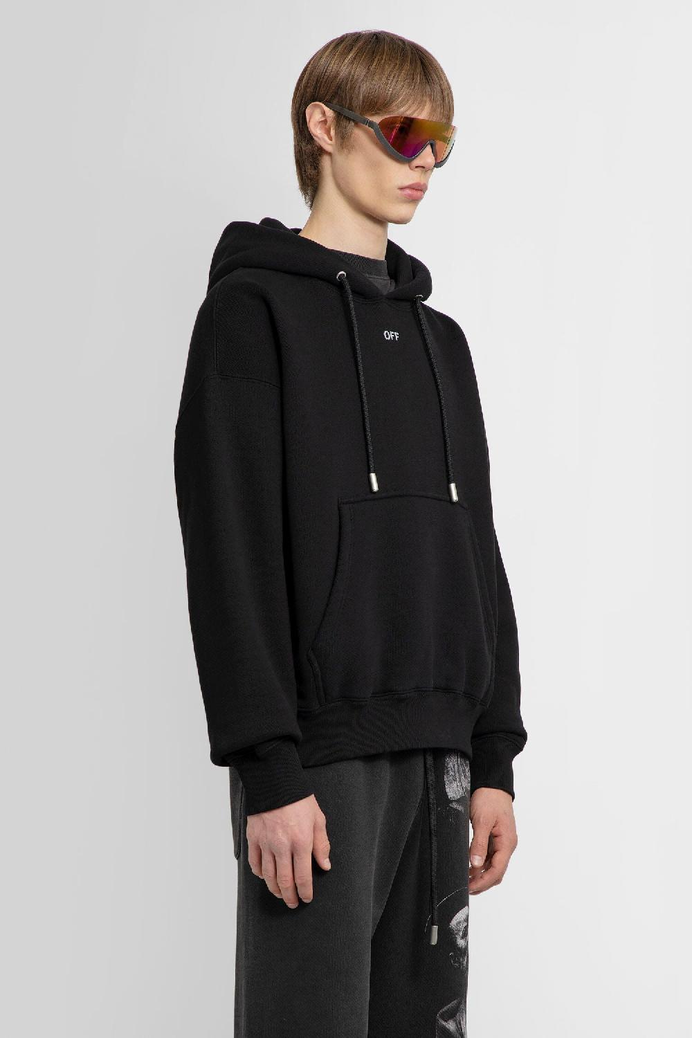 Antonioli OFF-WHITE MAN BLACK SWEATSHIRTS