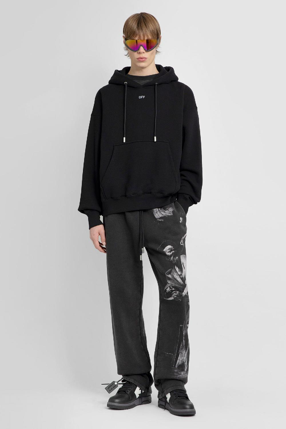 Antonioli OFF-WHITE MAN BLACK SWEATSHIRTS