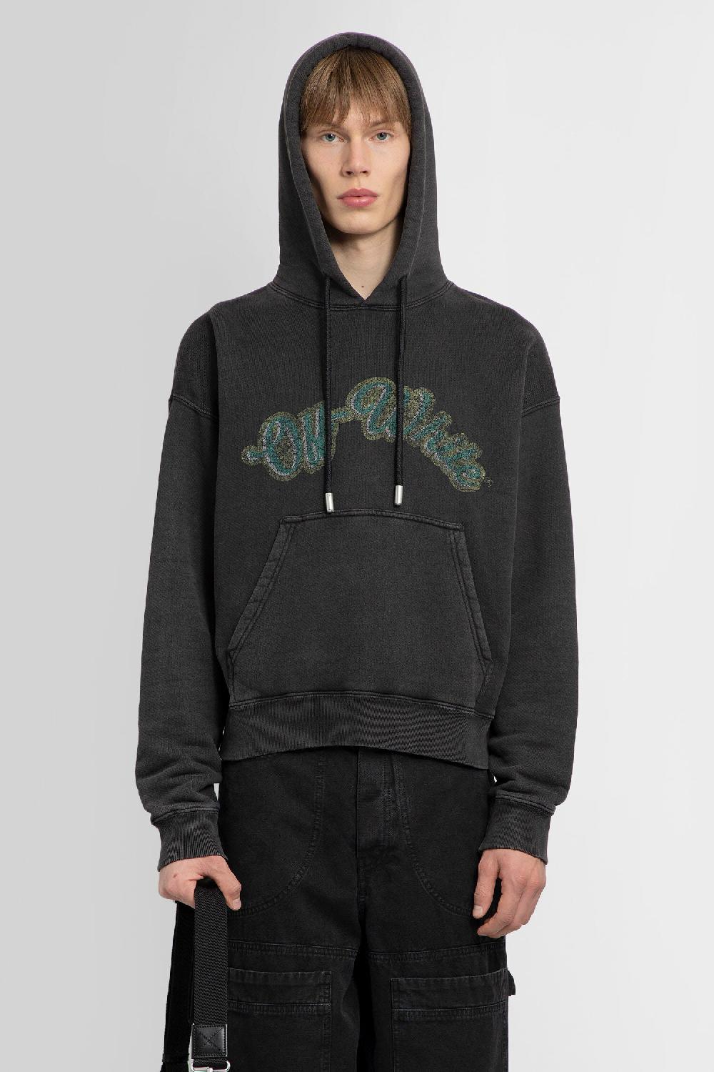 Antonioli OFF-WHITE MAN BLACK SWEATSHIRTS