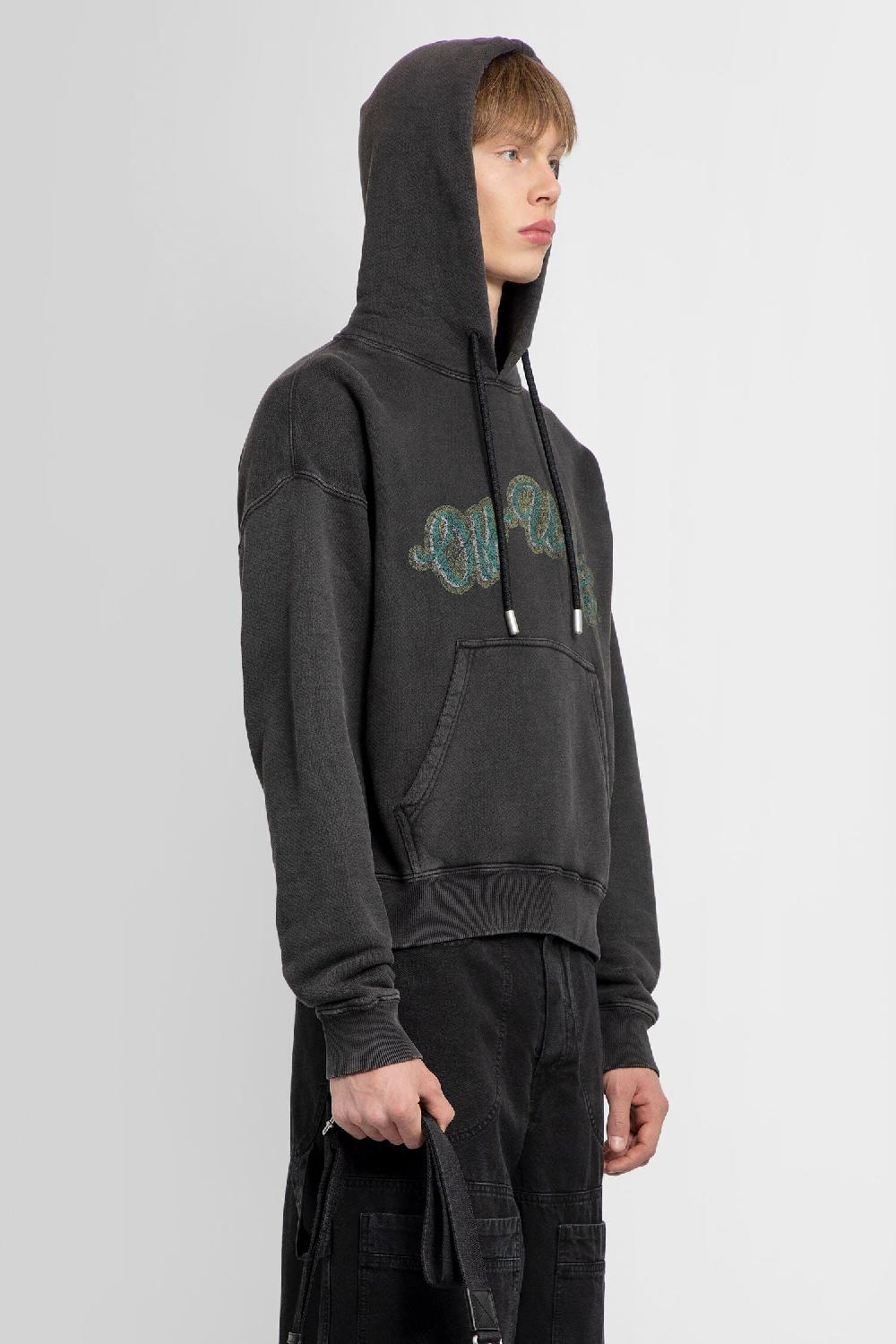 Antonioli OFF-WHITE MAN BLACK SWEATSHIRTS