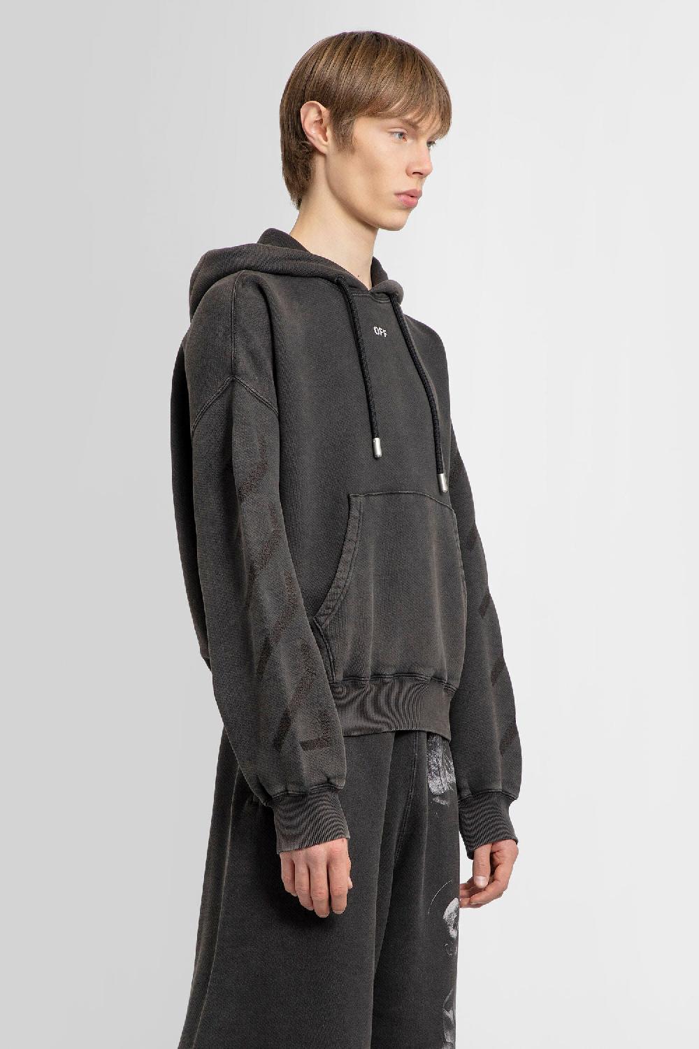 Antonioli OFF-WHITE MAN BLACK SWEATSHIRTS