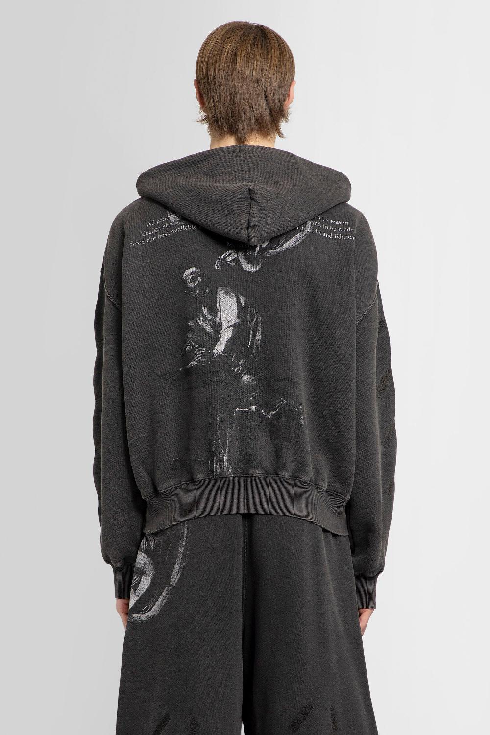 Antonioli OFF-WHITE MAN BLACK SWEATSHIRTS