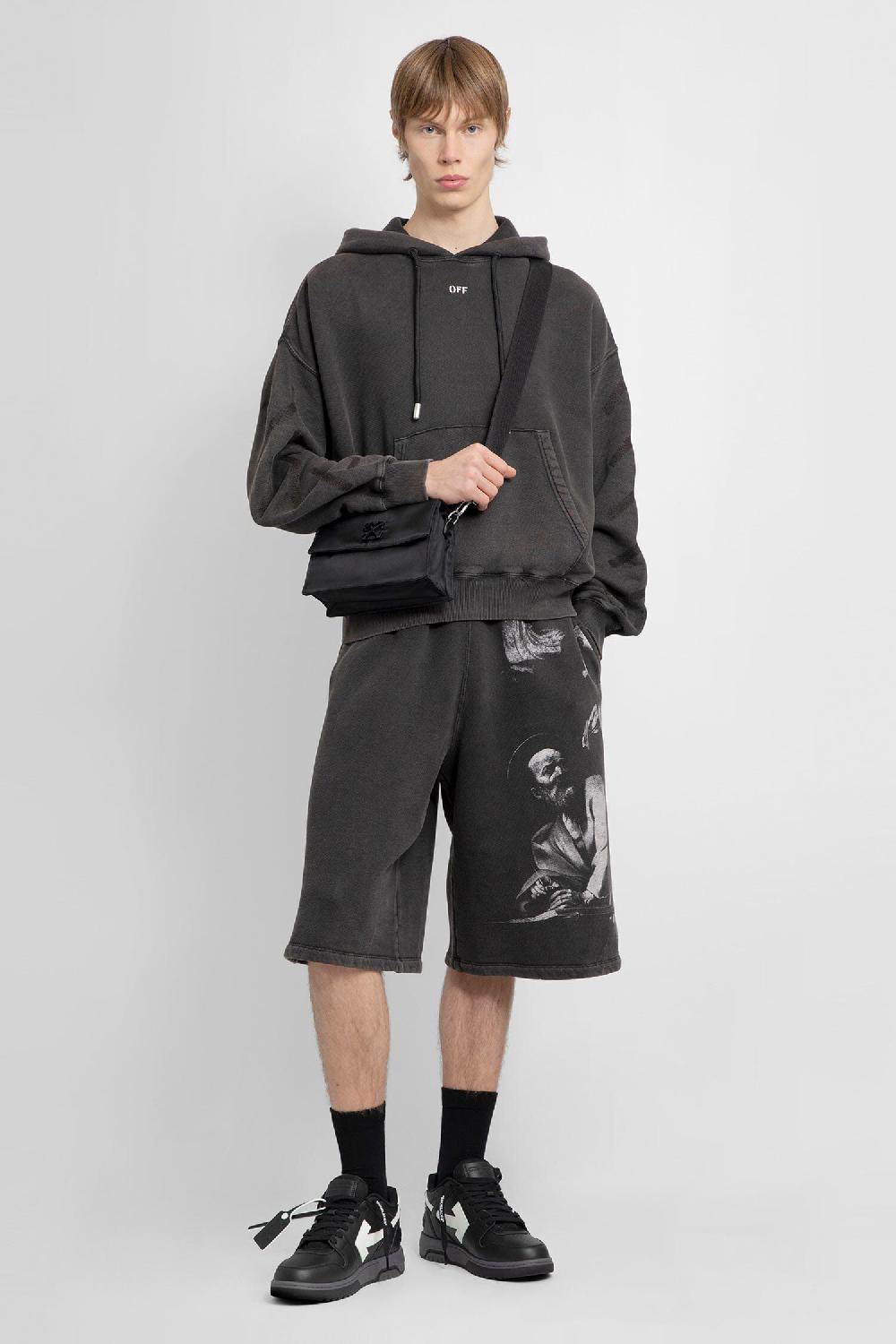 Antonioli OFF-WHITE MAN BLACK SWEATSHIRTS