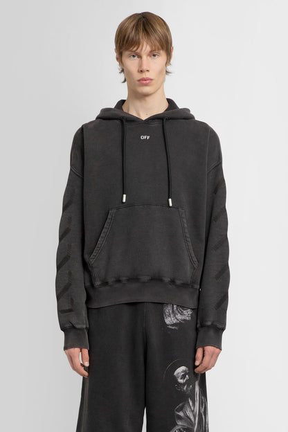 Antonioli OFF-WHITE MAN BLACK SWEATSHIRTS