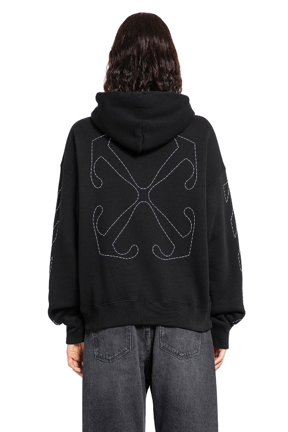 Antonioli OFF-WHITE MAN BLACK SWEATSHIRTS