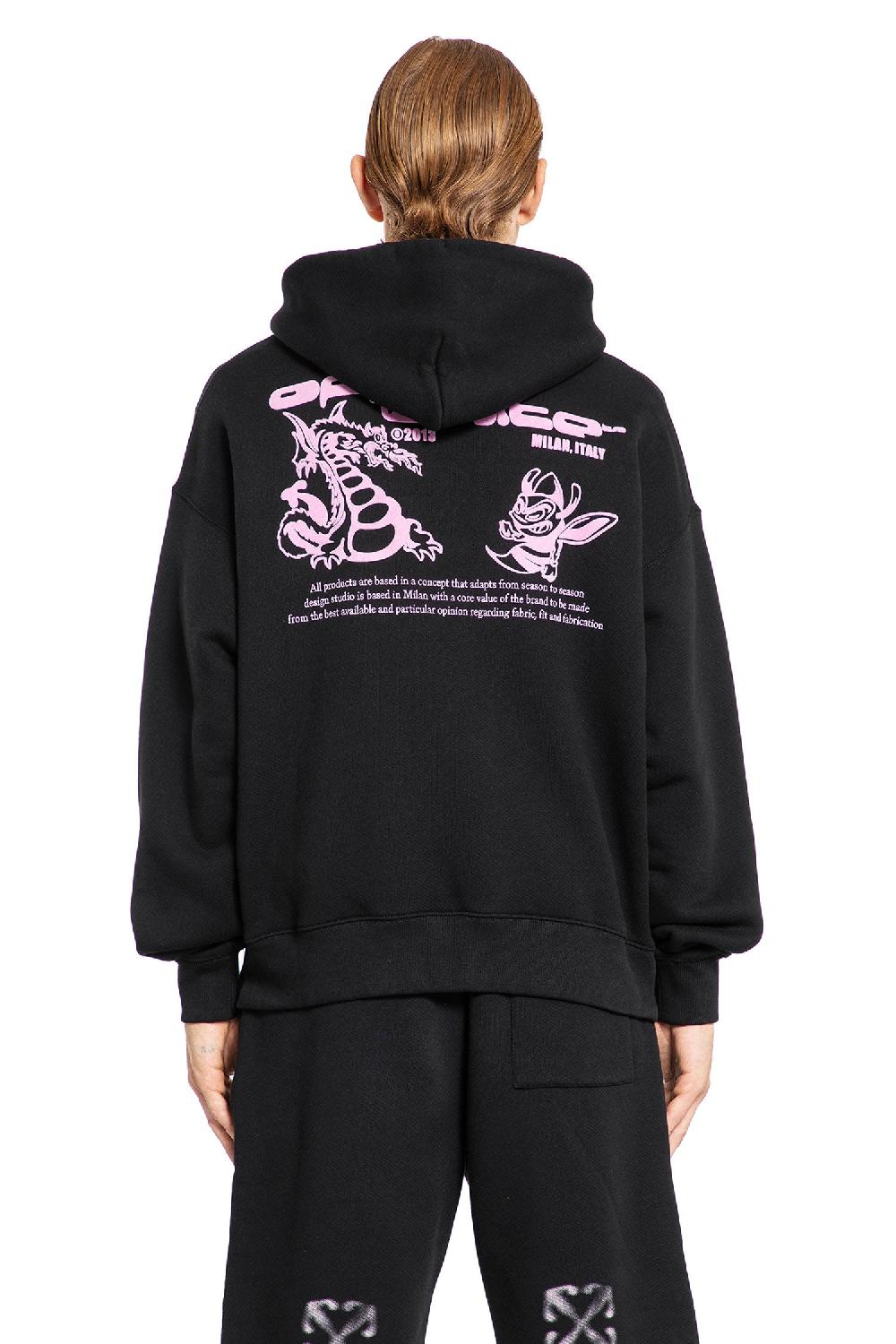Antonioli OFF-WHITE MAN BLACK SWEATSHIRTS