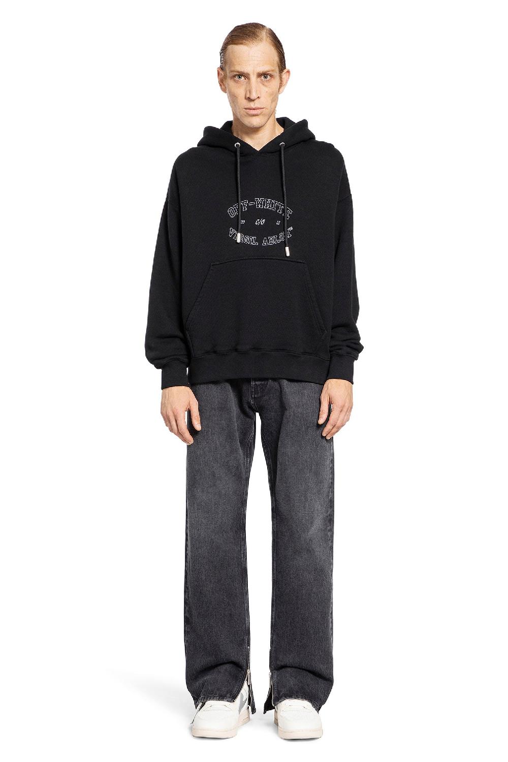 Antonioli OFF-WHITE MAN BLACK SWEATSHIRTS