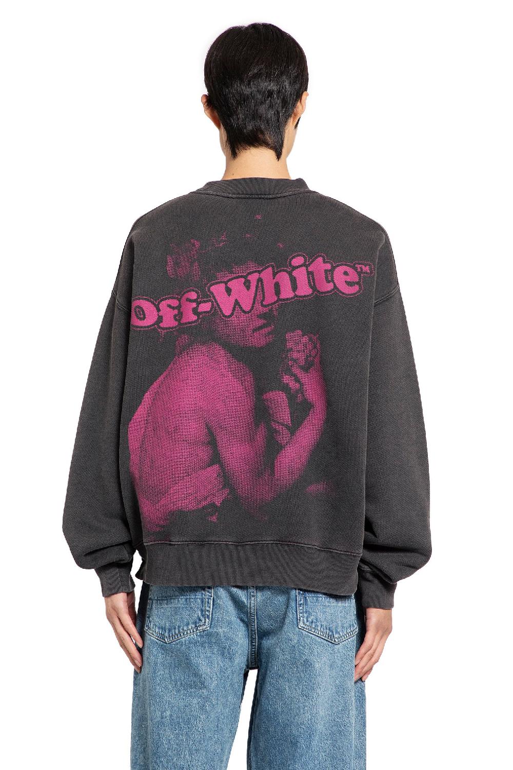Antonioli OFF-WHITE MAN BLACK SWEATSHIRTS