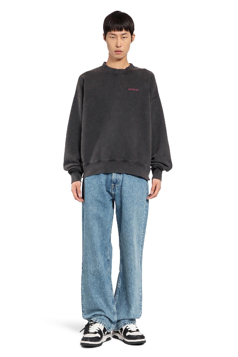 Antonioli OFF-WHITE MAN BLACK SWEATSHIRTS