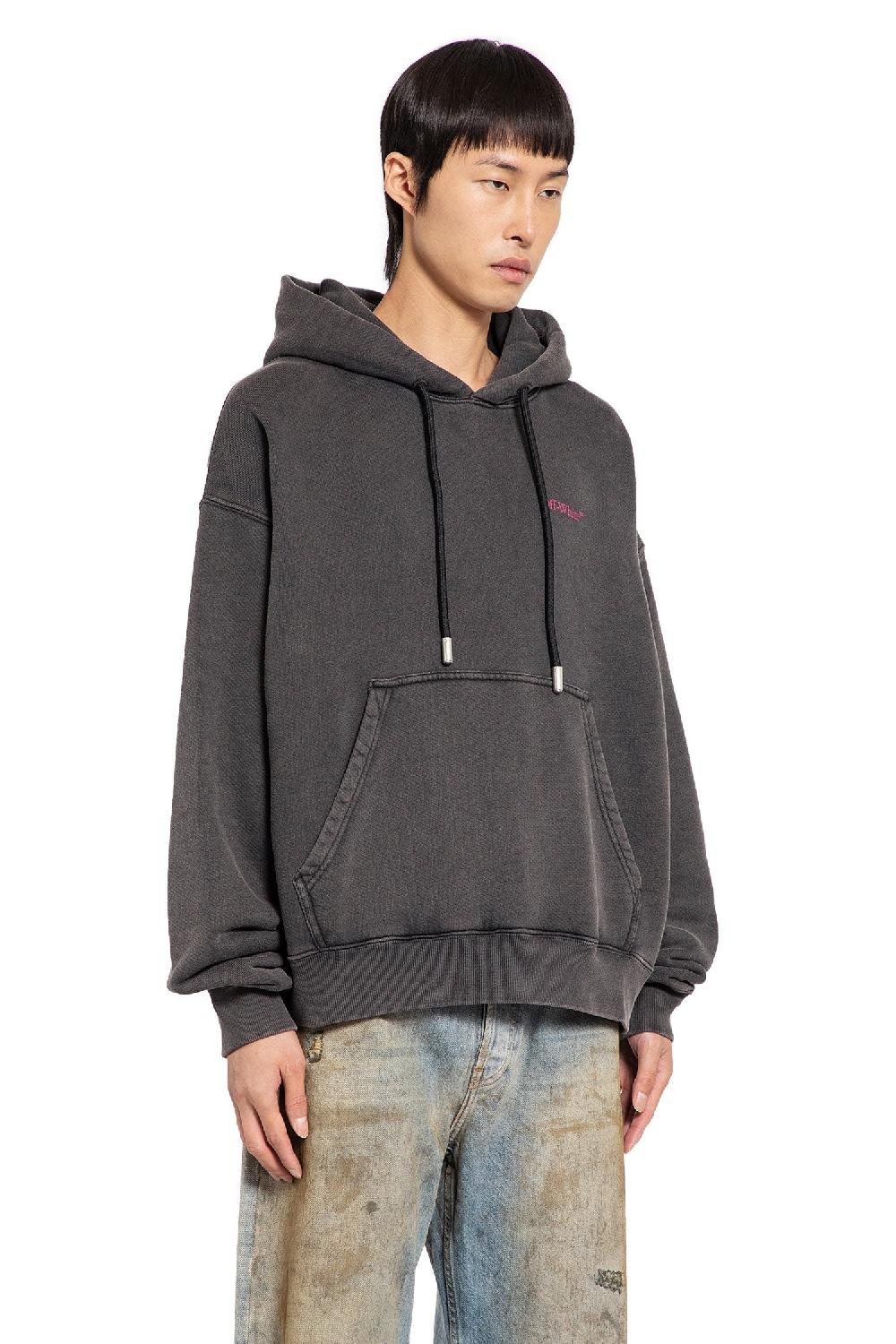Antonioli OFF-WHITE MAN BLACK SWEATSHIRTS