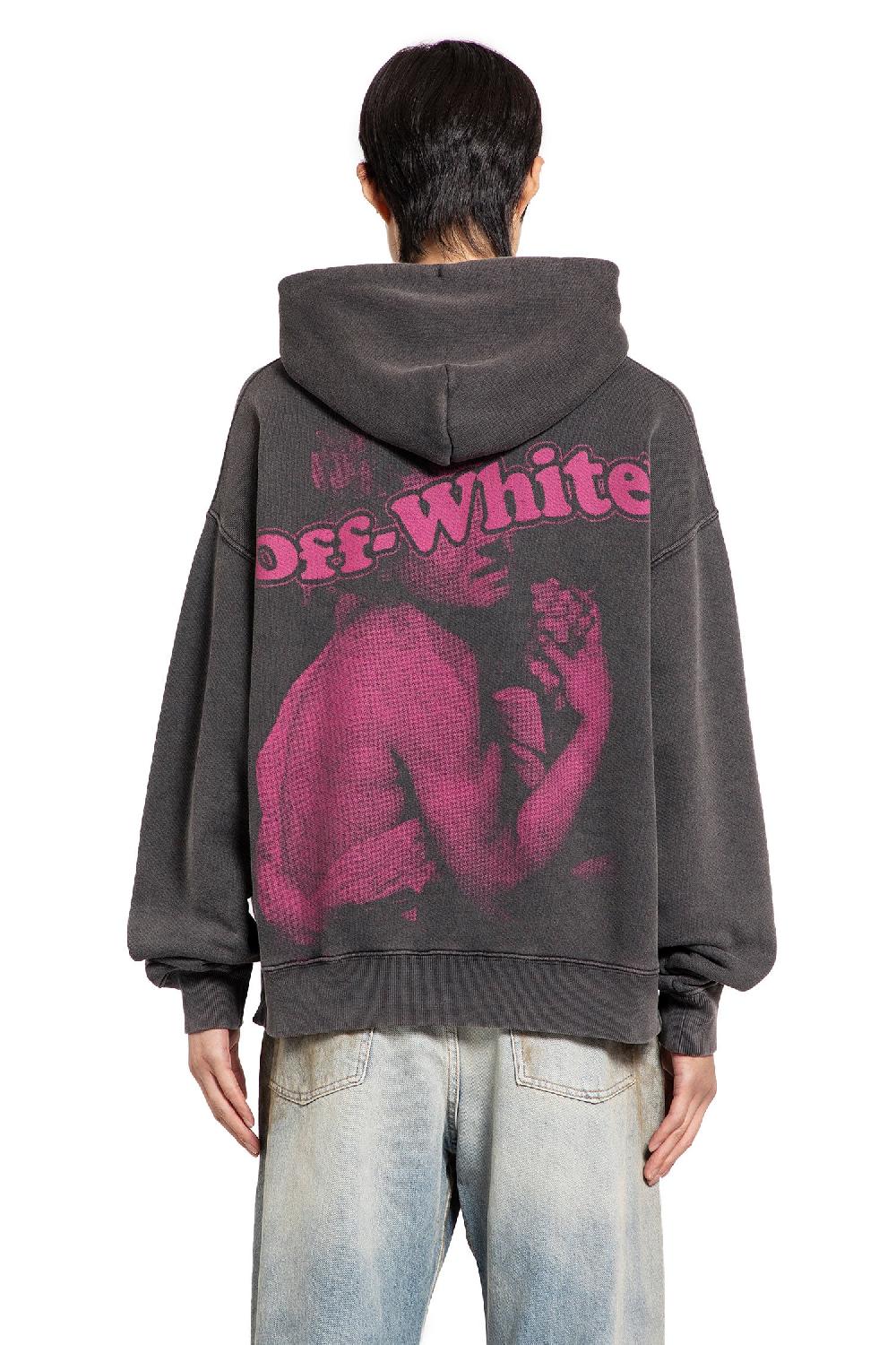 Antonioli OFF-WHITE MAN BLACK SWEATSHIRTS