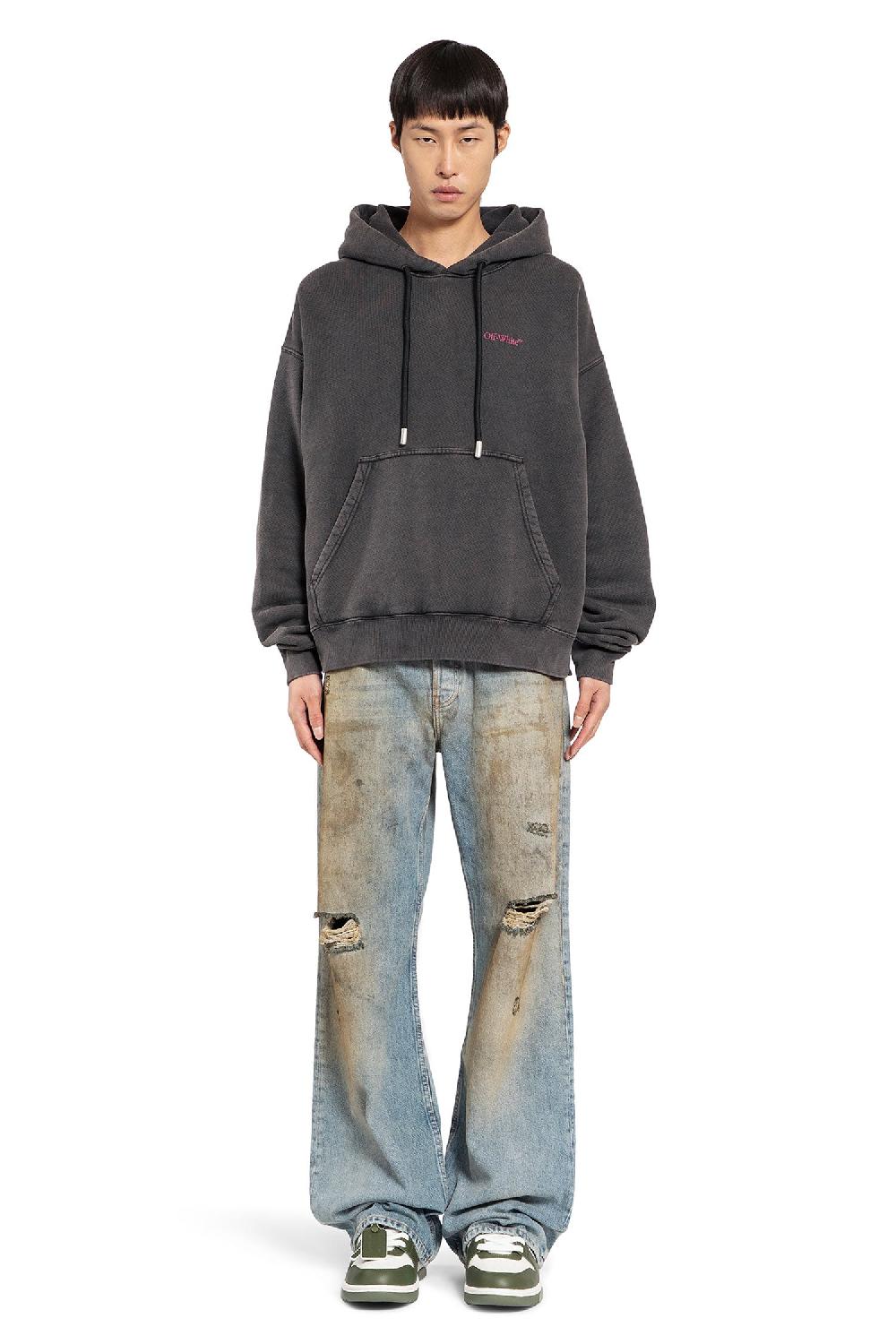 Antonioli OFF-WHITE MAN BLACK SWEATSHIRTS
