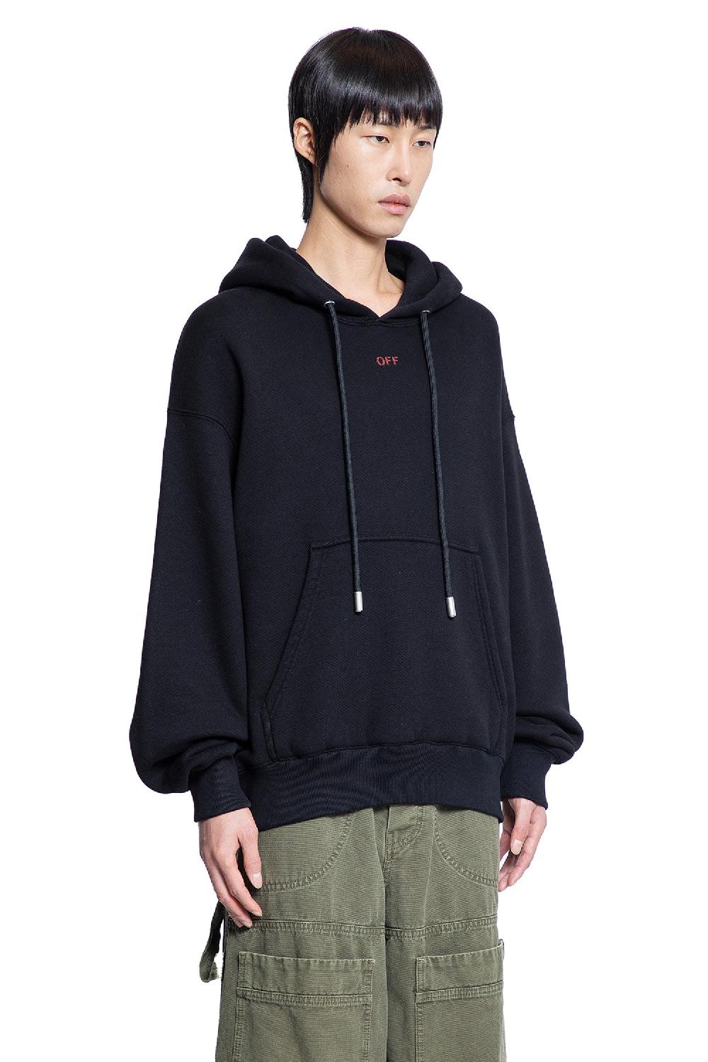 Antonioli OFF-WHITE MAN BLACK SWEATSHIRTS