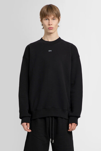 Antonioli OFF-WHITE MAN BLACK SWEATSHIRTS