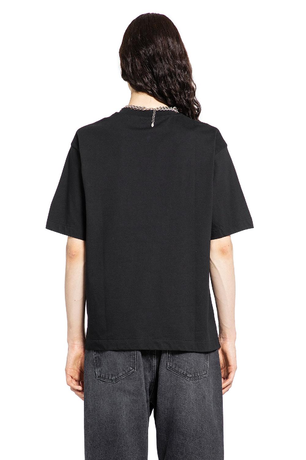 Antonioli OFF-WHITE MAN BLACK T-SHIRTS & TANK TOPS