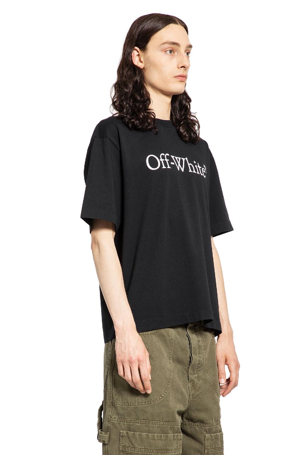 Antonioli OFF-WHITE MAN BLACK T-SHIRTS & TANK TOPS