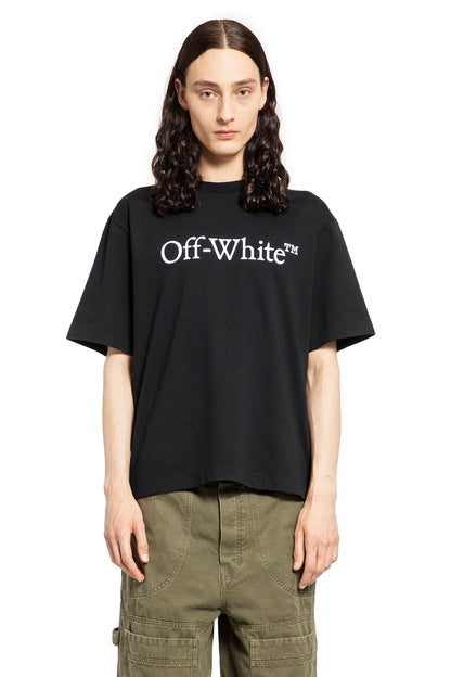 Antonioli OFF-WHITE MAN BLACK T-SHIRTS & TANK TOPS