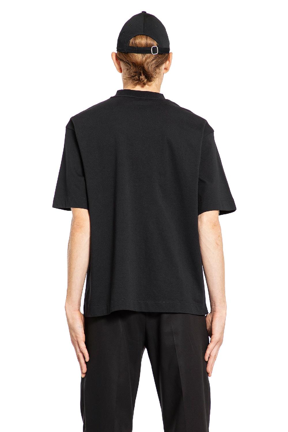 Antonioli OFF-WHITE MAN BLACK T-SHIRTS & TANK TOPS